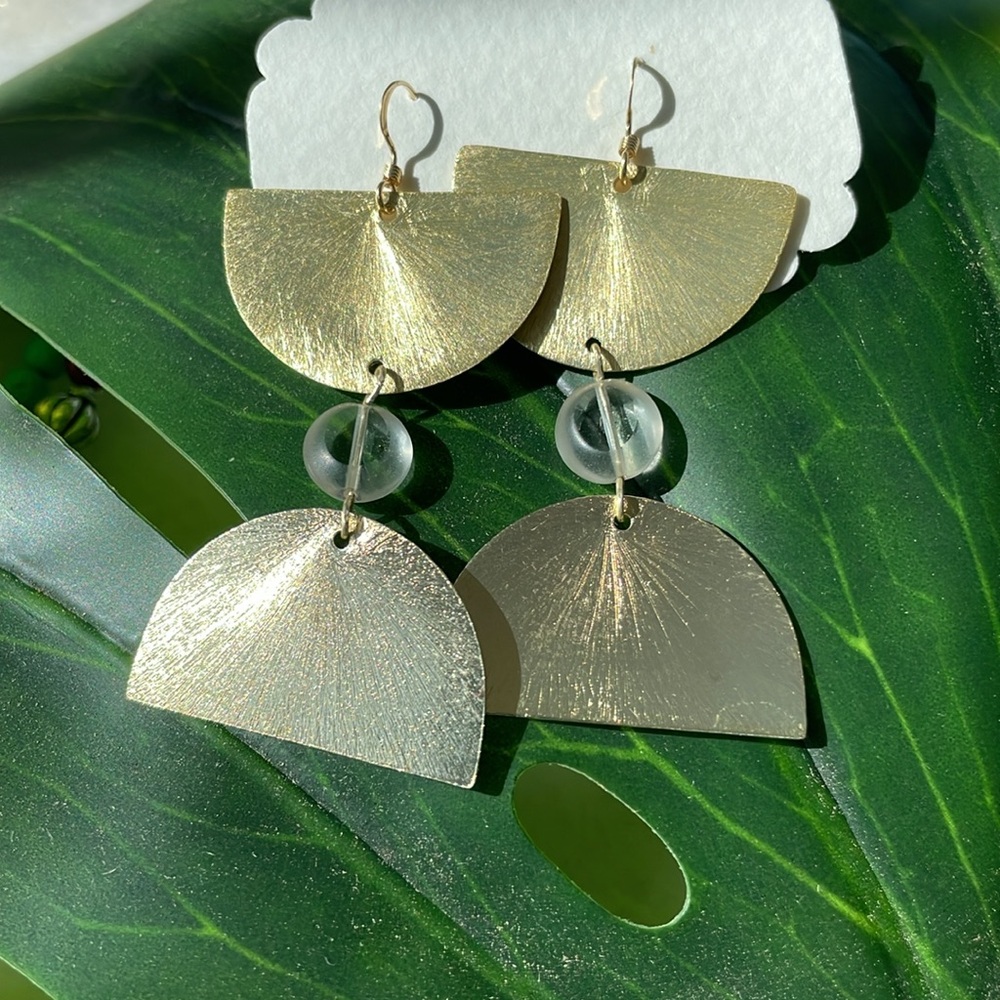 Gold earrings